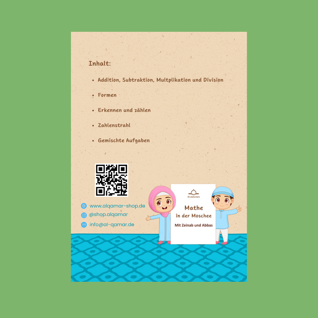Mathelernheft mit islamischen Motiven