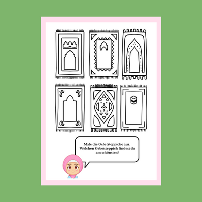 Malbuch mit Zeinab