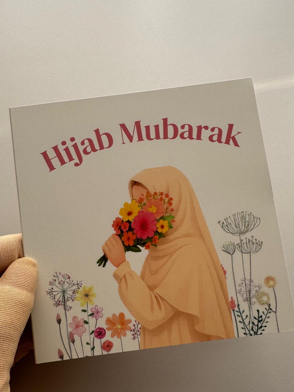 Grußkarte „Hijab Mubarak“