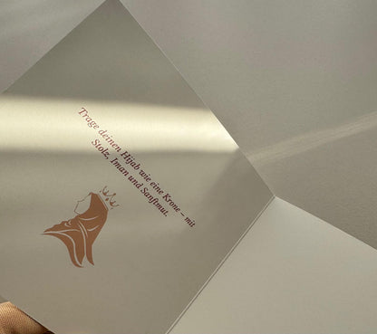 Grußkarte „Hijab Mubarak“